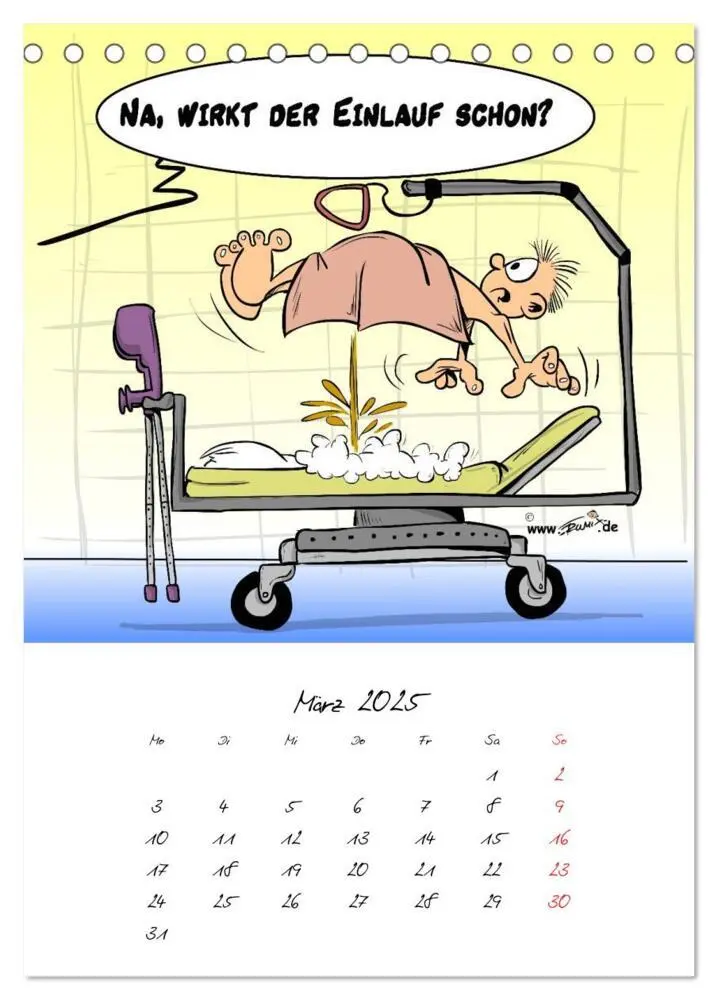 Bild: 9783457045312 | Trumix Cartoons - Gesundheit (Tischkalender 2025 DIN A5 hoch),...