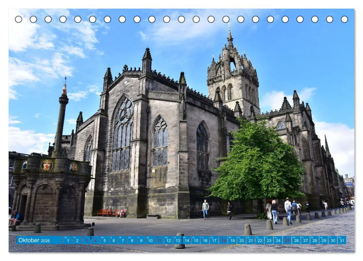 Bild: 9783457425312 | Postkartenmotive aus Edinburgh (Tischkalender 2026 DIN A5 quer),...