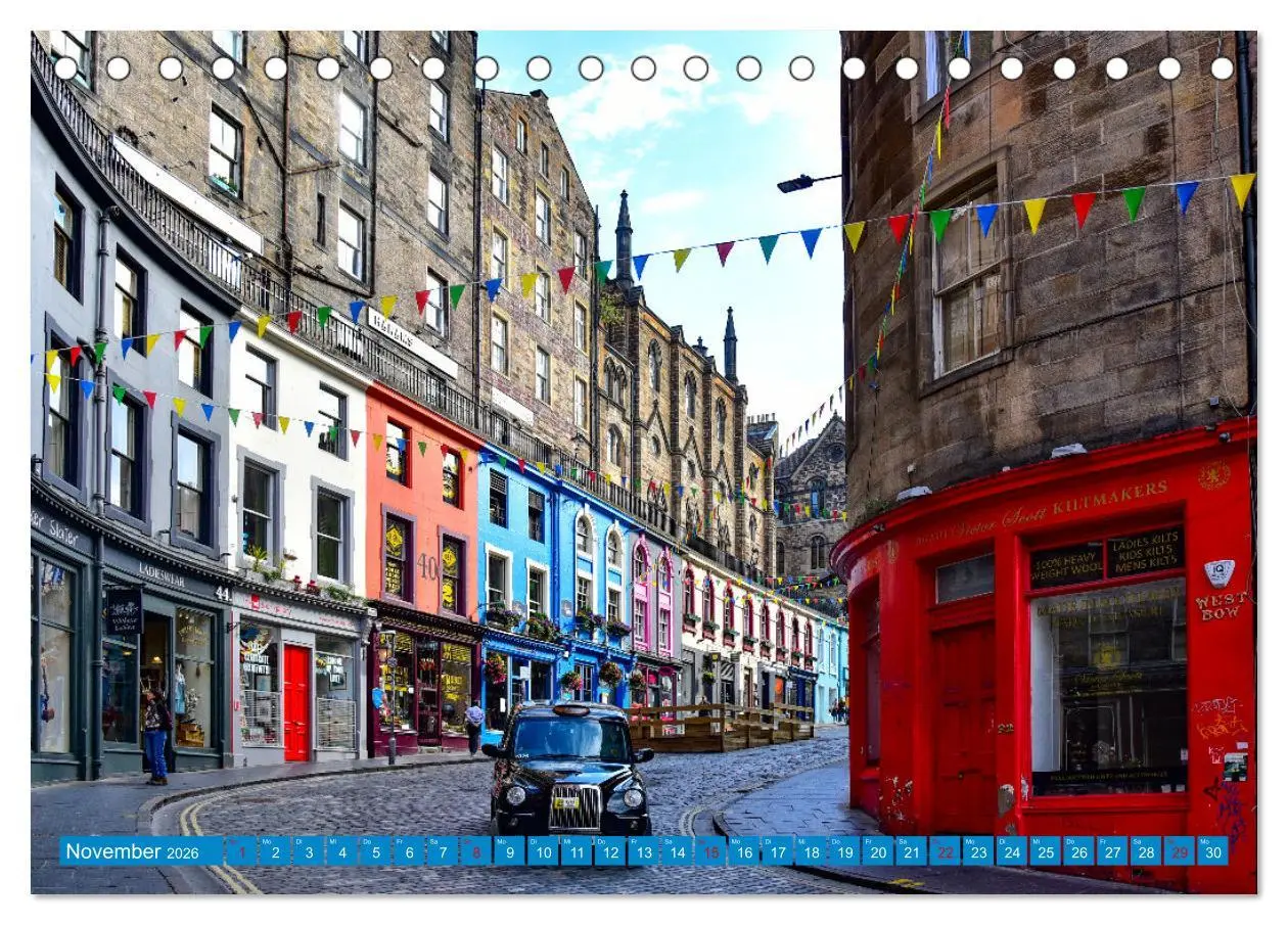 Bild: 9783457425312 | Postkartenmotive aus Edinburgh (Tischkalender 2026 DIN A5 quer),...