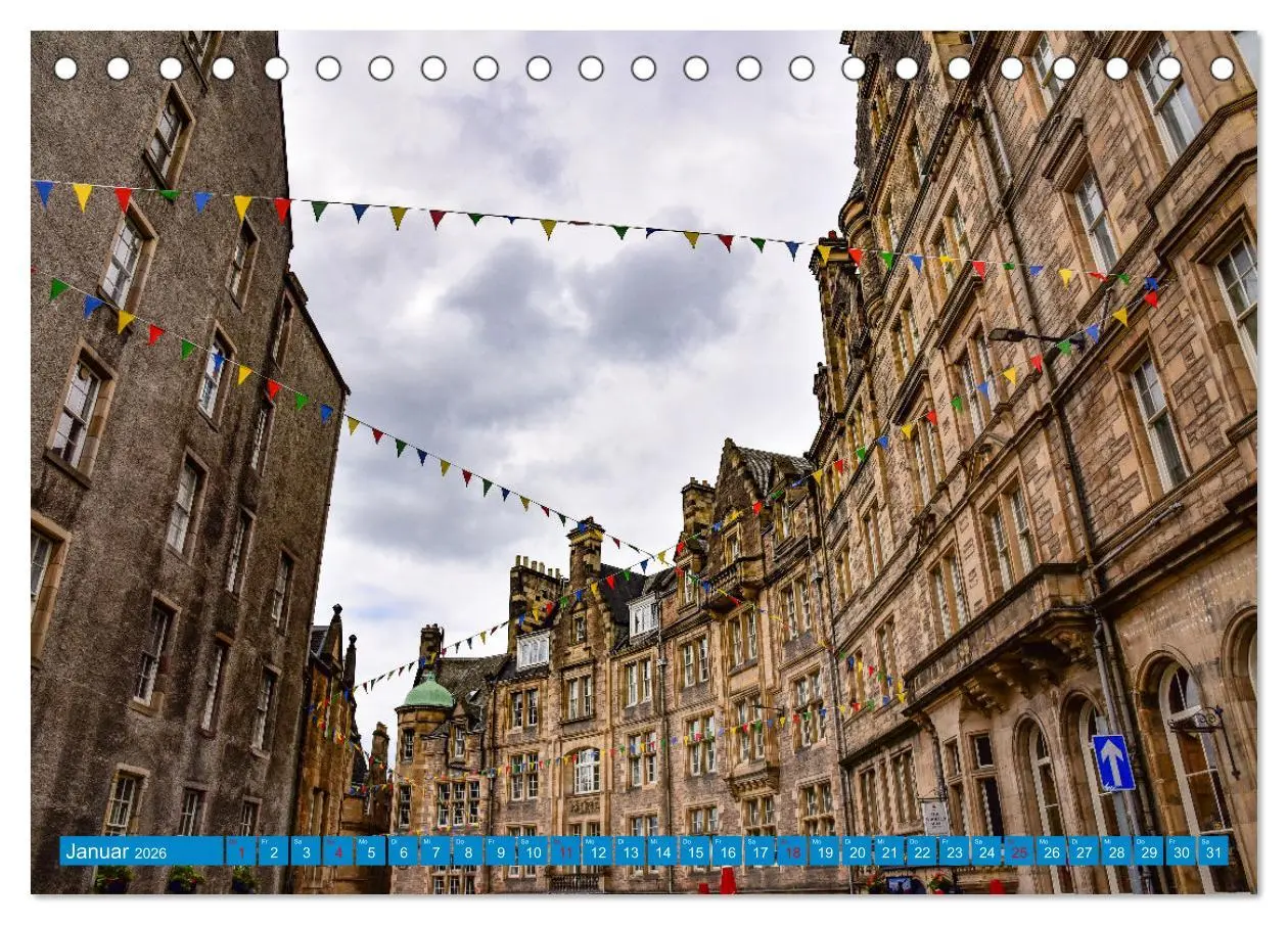 Bild: 9783457425312 | Postkartenmotive aus Edinburgh (Tischkalender 2026 DIN A5 quer),...