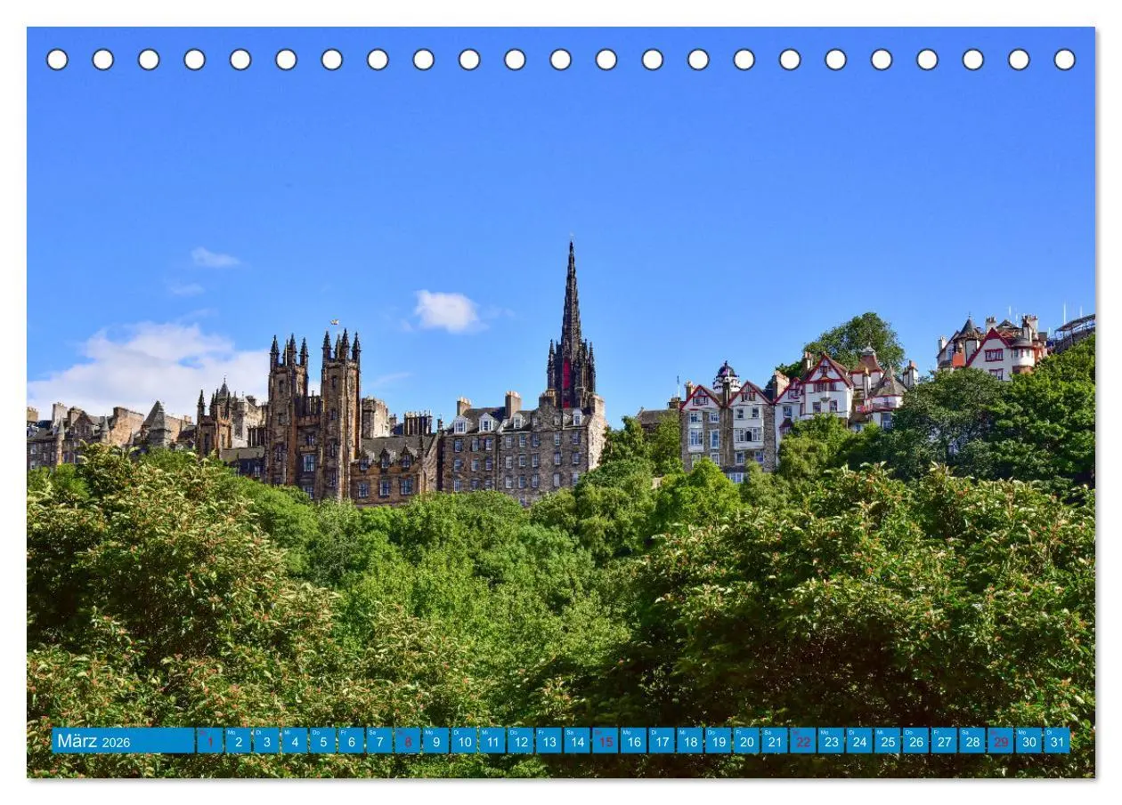 Bild: 9783457425312 | Postkartenmotive aus Edinburgh (Tischkalender 2026 DIN A5 quer),...