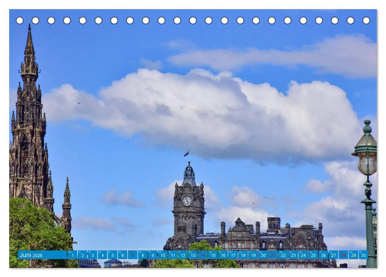 Bild: 9783457425312 | Postkartenmotive aus Edinburgh (Tischkalender 2026 DIN A5 quer),...