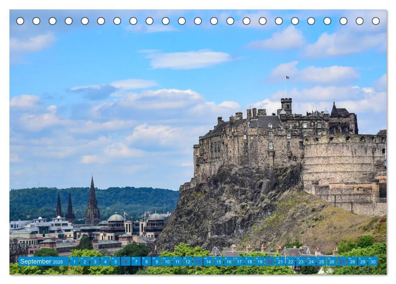 Bild: 9783457425312 | Postkartenmotive aus Edinburgh (Tischkalender 2026 DIN A5 quer),...