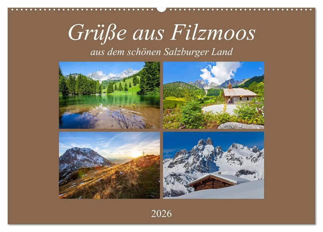 Cover: 9783457735312 | Grüße aus Filzmoos (Wandkalender 2026 DIN A2 quer), CALVENDO...
