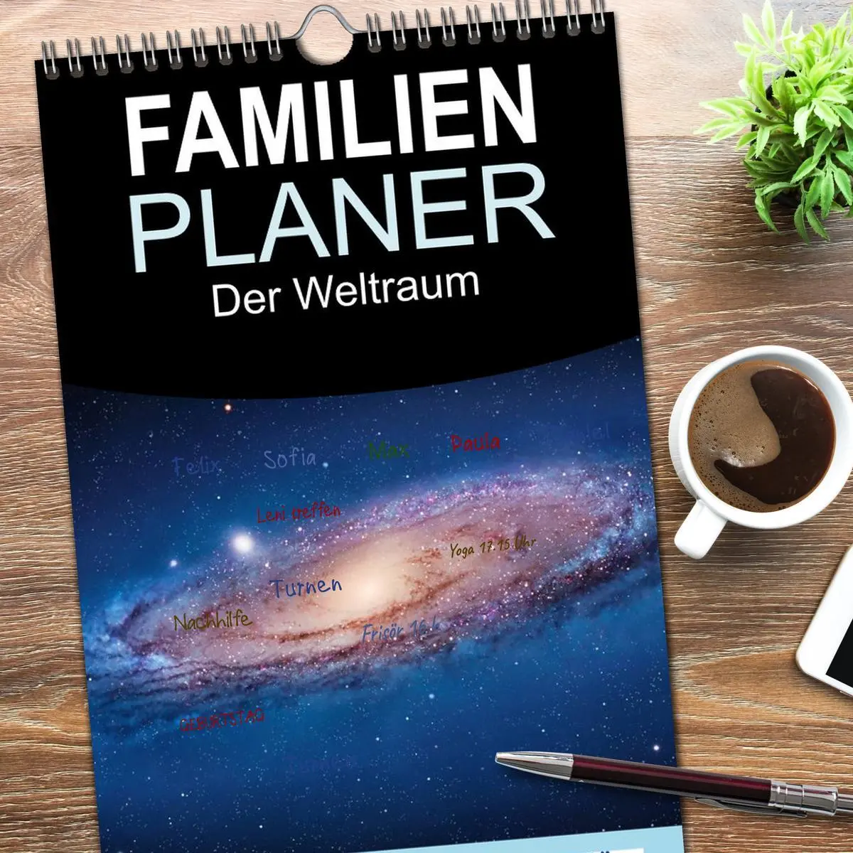 Bild: 9783516515312 | Familienplaner 2026 - Der Weltraum. Spektakuläre Gasnebel und...