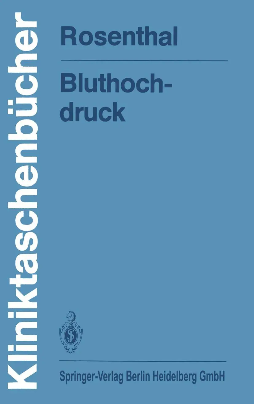 Cover: 9783540105312 | Bluthochdruck | Julian Rosenthal | Taschenbuch | x | Deutsch | 1984