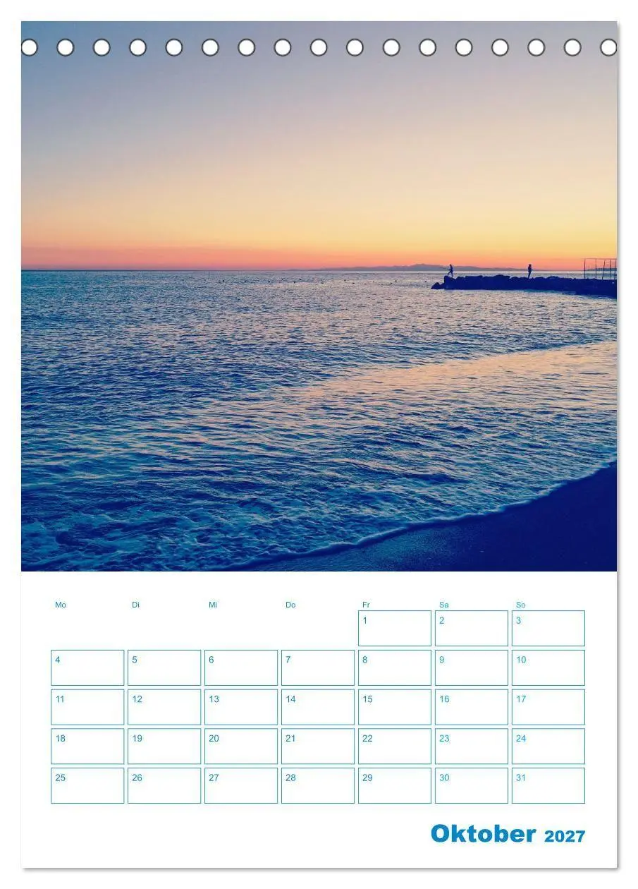 Bild: 9783569465312 | Blauer Ligurien Sommer (Tischkalender 2027 DIN A5 hoch), CALVENDO...