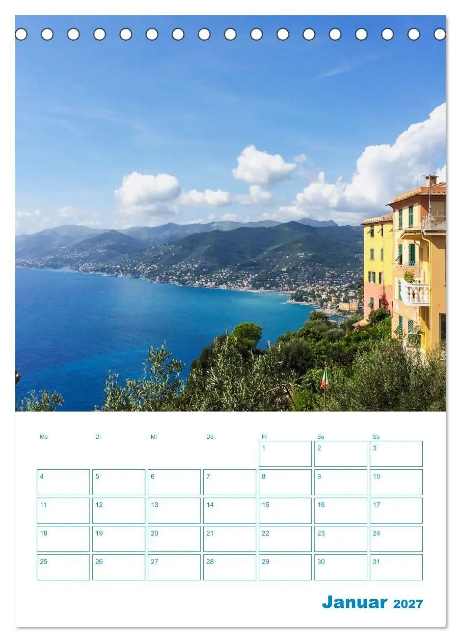 Bild: 9783569465312 | Blauer Ligurien Sommer (Tischkalender 2027 DIN A5 hoch), CALVENDO...