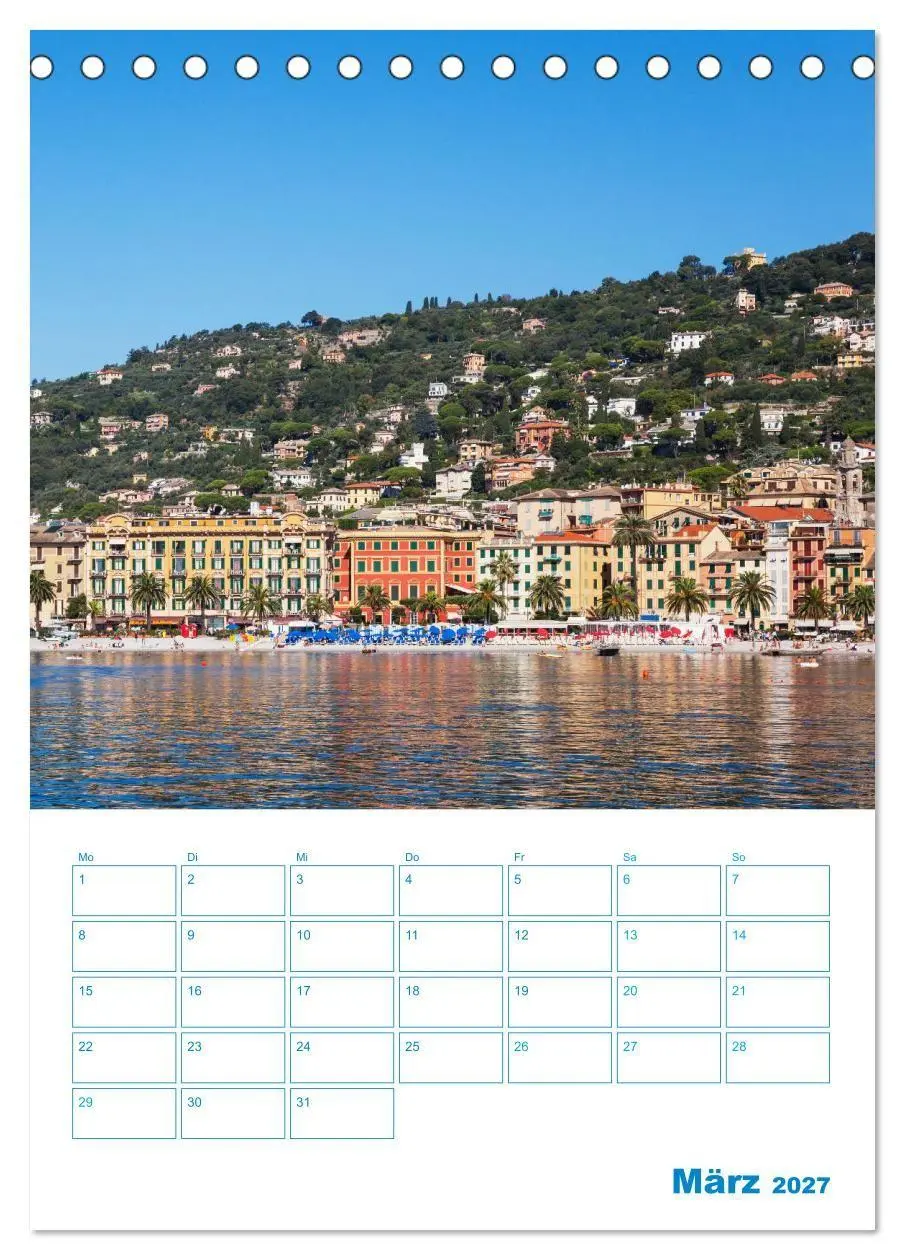 Bild: 9783569465312 | Blauer Ligurien Sommer (Tischkalender 2027 DIN A5 hoch), CALVENDO...