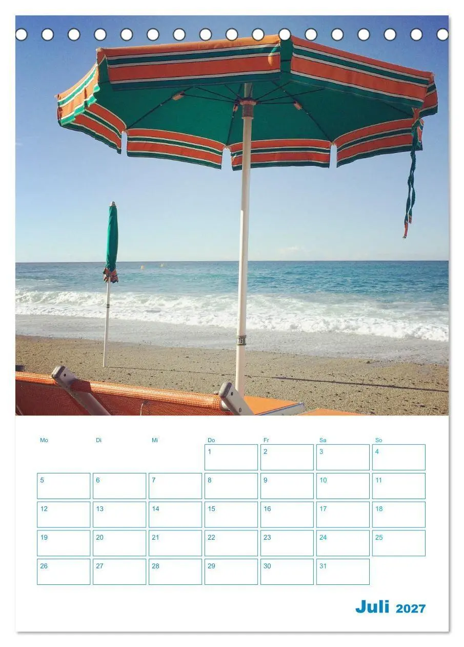 Bild: 9783569465312 | Blauer Ligurien Sommer (Tischkalender 2027 DIN A5 hoch), CALVENDO...