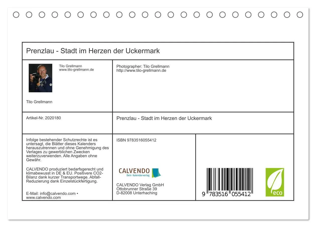 Bild: 9783516055412 | Prenzlau - Stadt im Herzen der Uckermark (Tischkalender 2026 DIN A5...