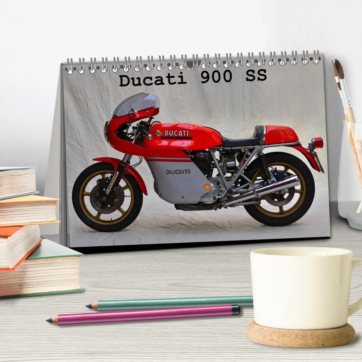 Bild: 9783516125412 | Ducati 900 SS (Tischkalender 2026 DIN A5 quer), CALVENDO...