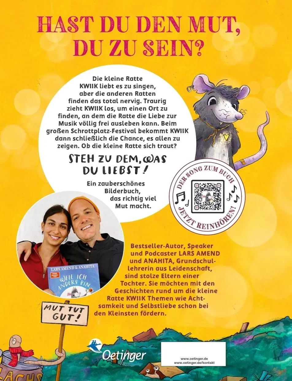 Rückseite: 9783751205412 | Die kleine Ratte Kwiik macht stark. Weil ich mutig bin | Amend (u. a.)