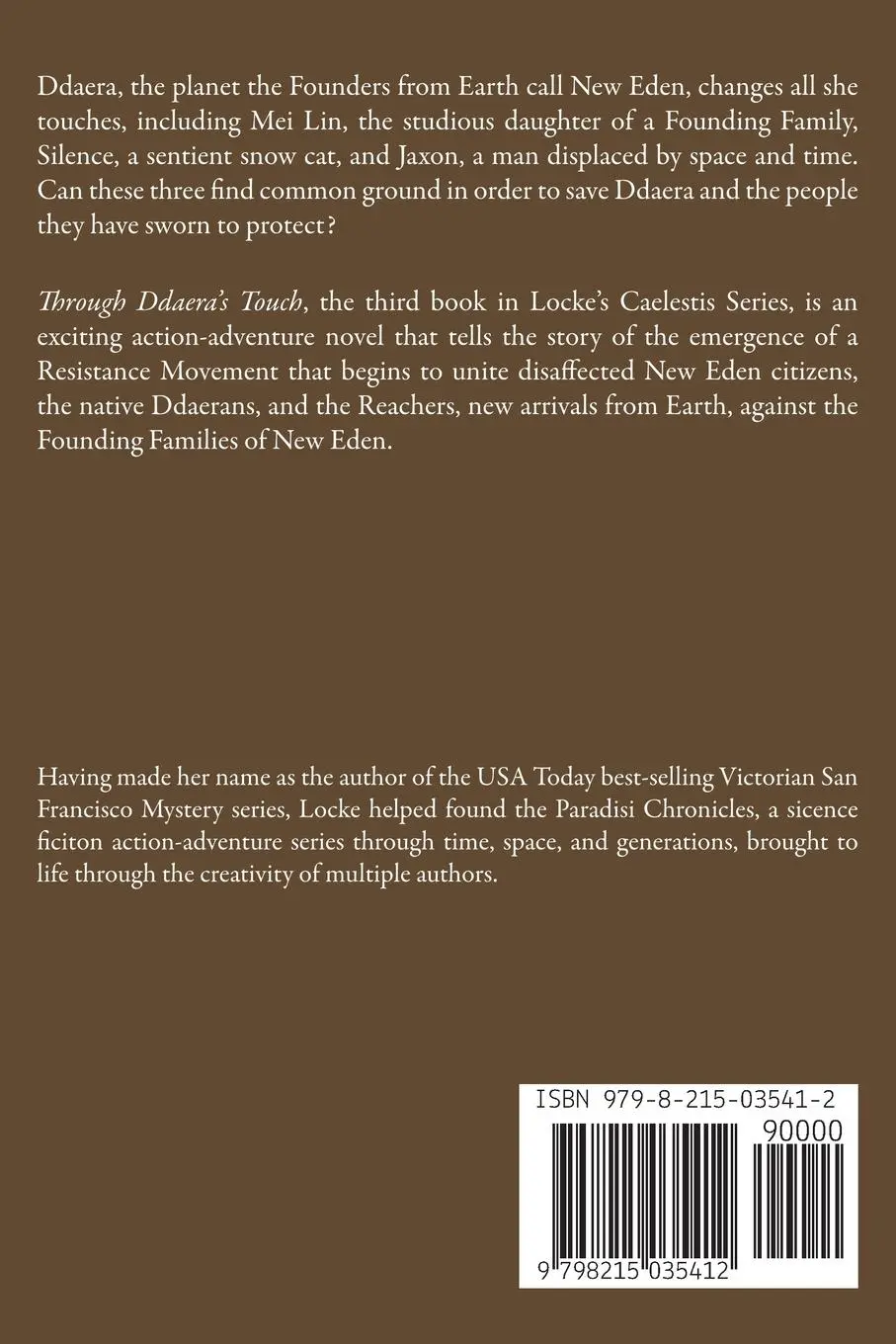 Rückseite: 9798215035412 | Through Ddaera's Touch | Paradisi Chronicles | Louisa Locke | Buch
