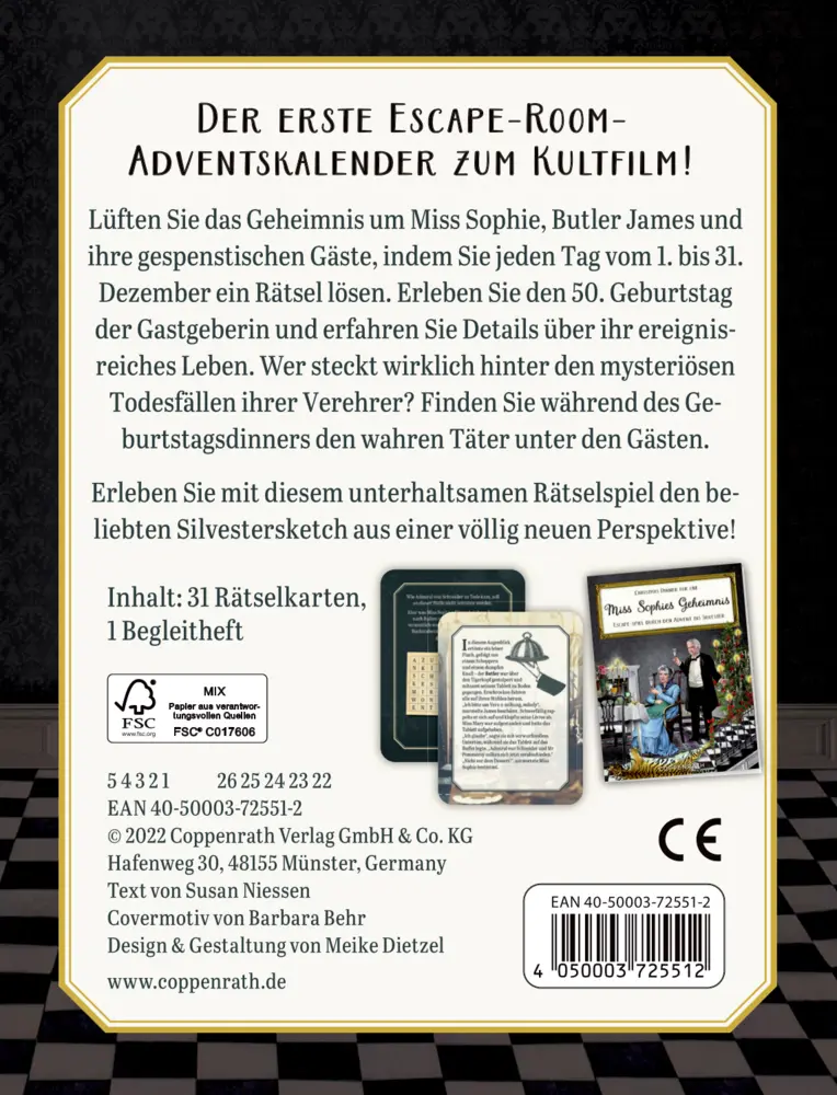 Bild: 4050003725512 | Schachtelspiel - Christmas Dinner for One | Susan Niessen | Buch