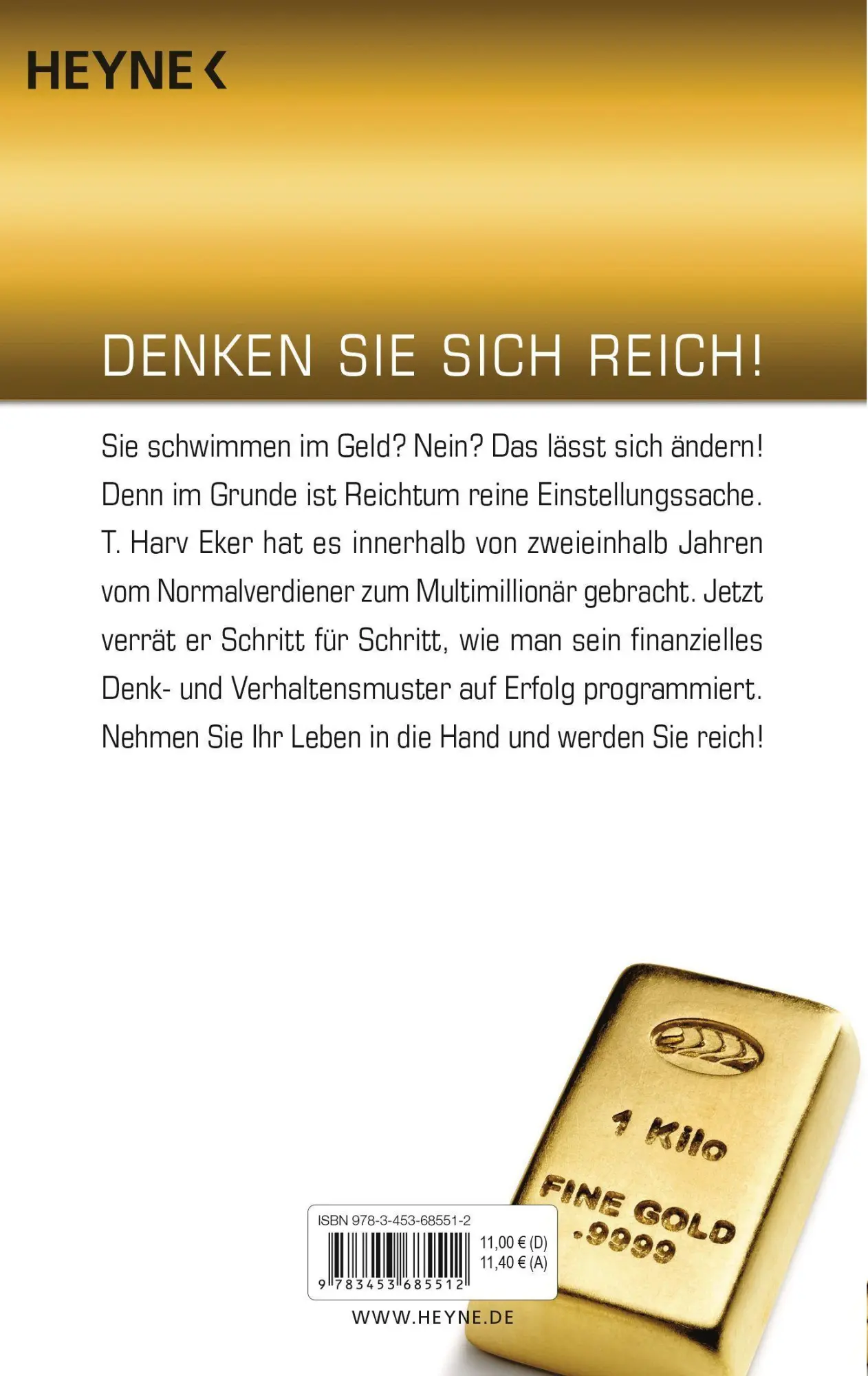 Bild: 9783453685512 | So denken Millionäre | Harv T. Eker | Taschenbuch | 272 S. | Deutsch