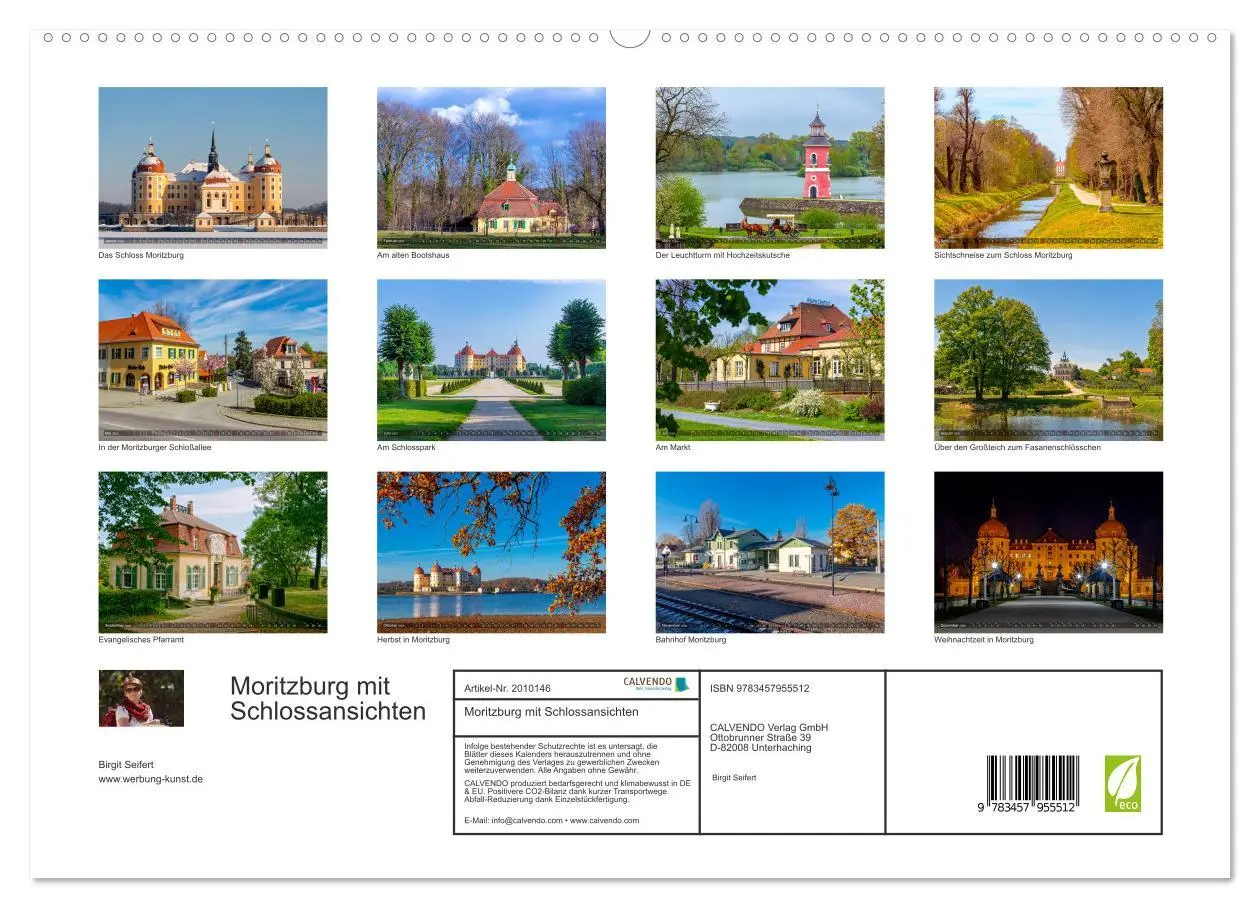 Bild: 9783457955512 | Moritzburg mit Schlossansichten (Wandkalender 2026 DIN A2 quer),...