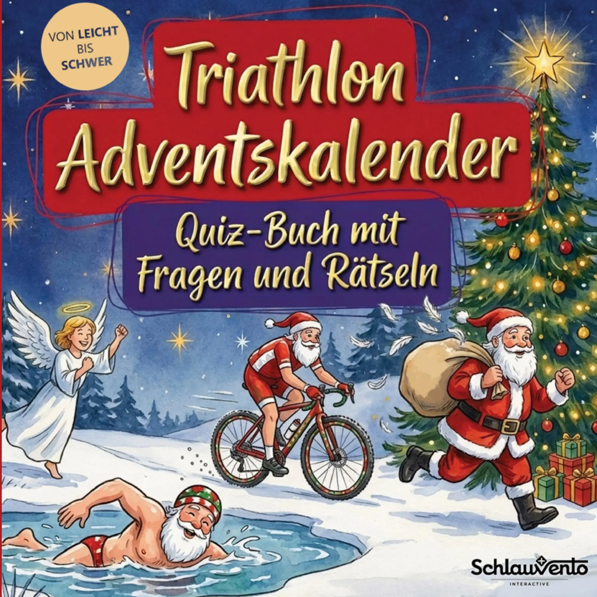 Cover: 9783693195512 | Triathlon-Adventskalender: Quiz-Buch mit Fragen und Rätsel | Buch