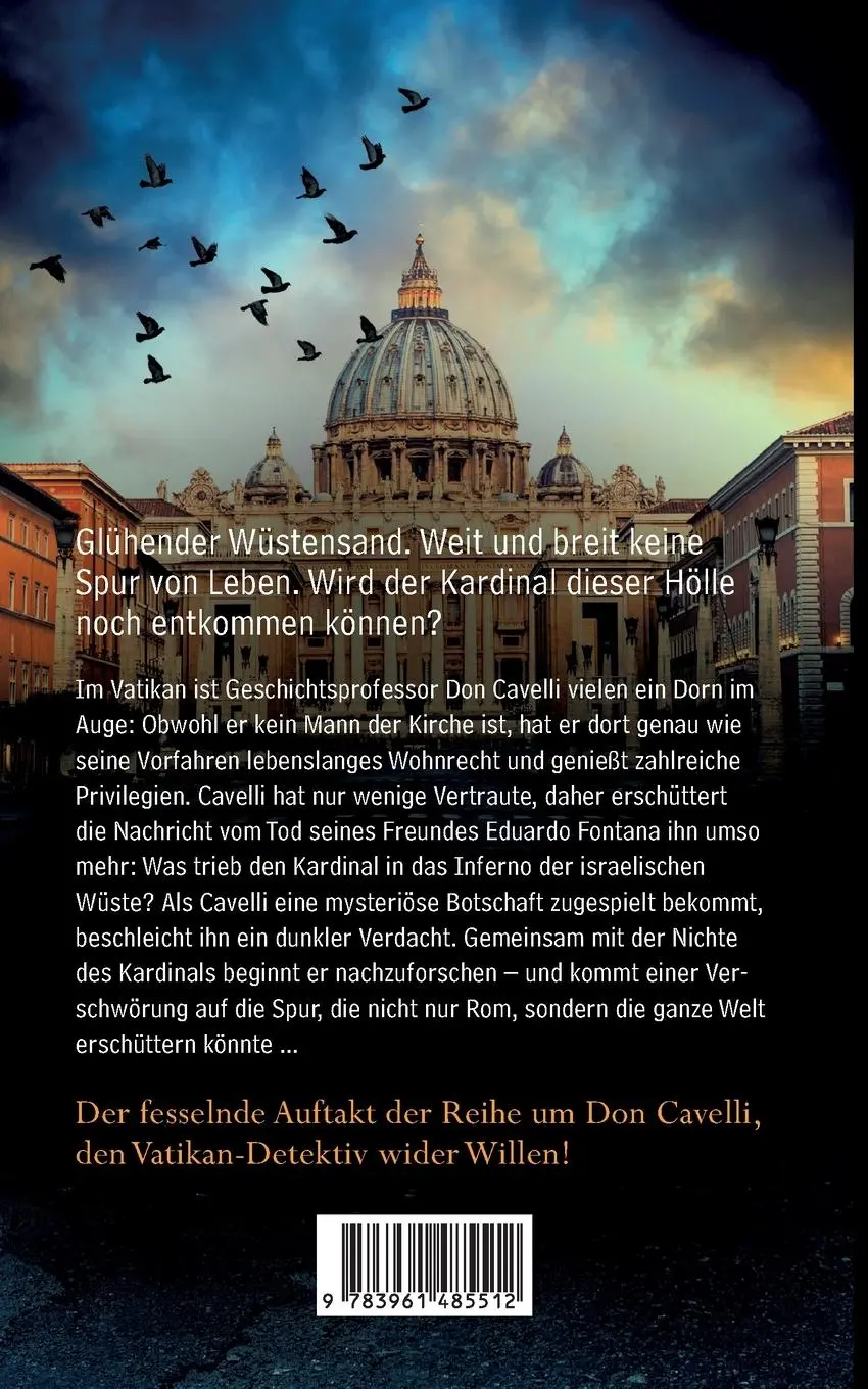 Rückseite: 9783961485512 | Don Cavelli und der tote Kardinal: Die erste Mission | David Conti