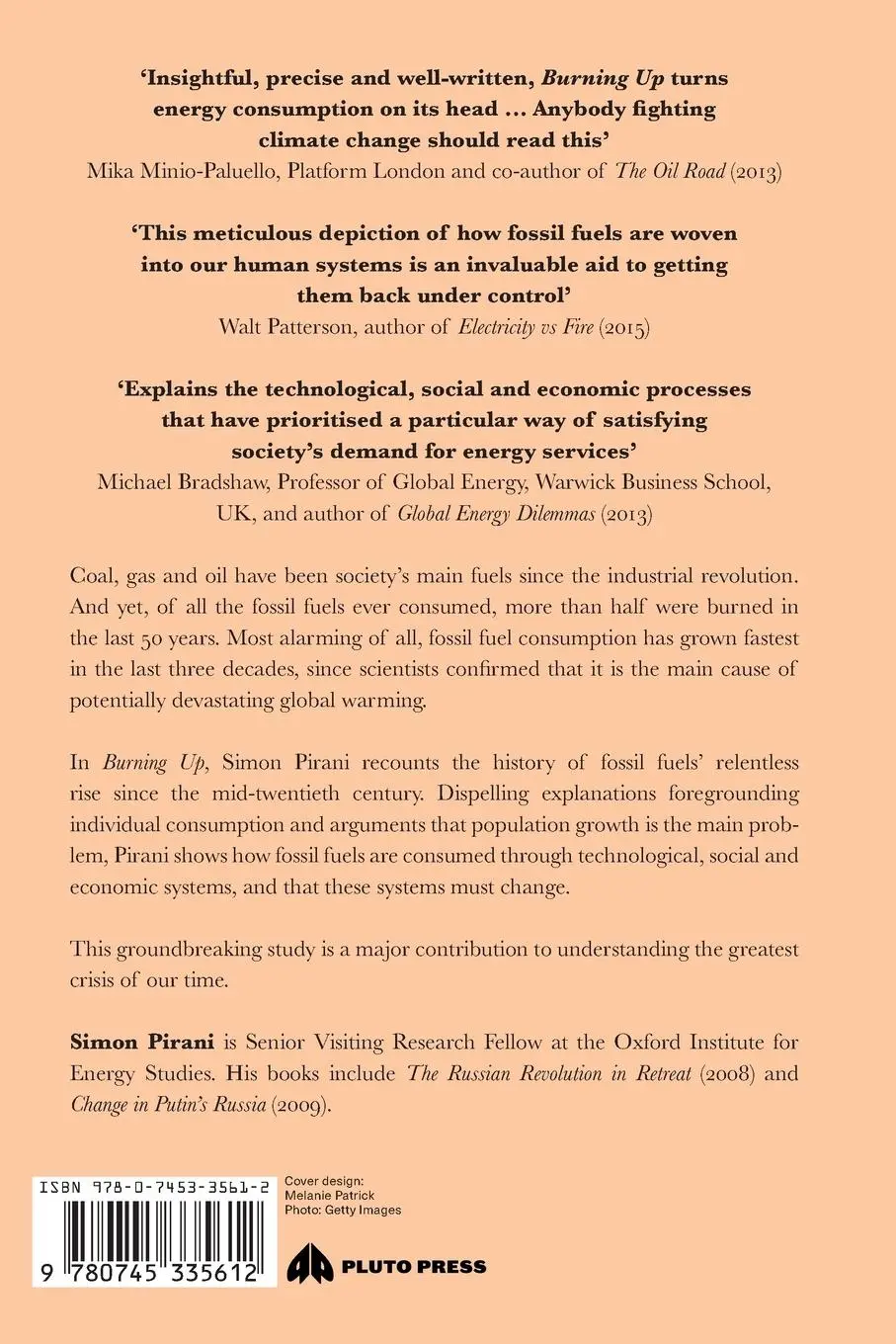 Rückseite: 9780745335612 | Burning Up | A Global History of Fossil Fuel Consumption | Pirani