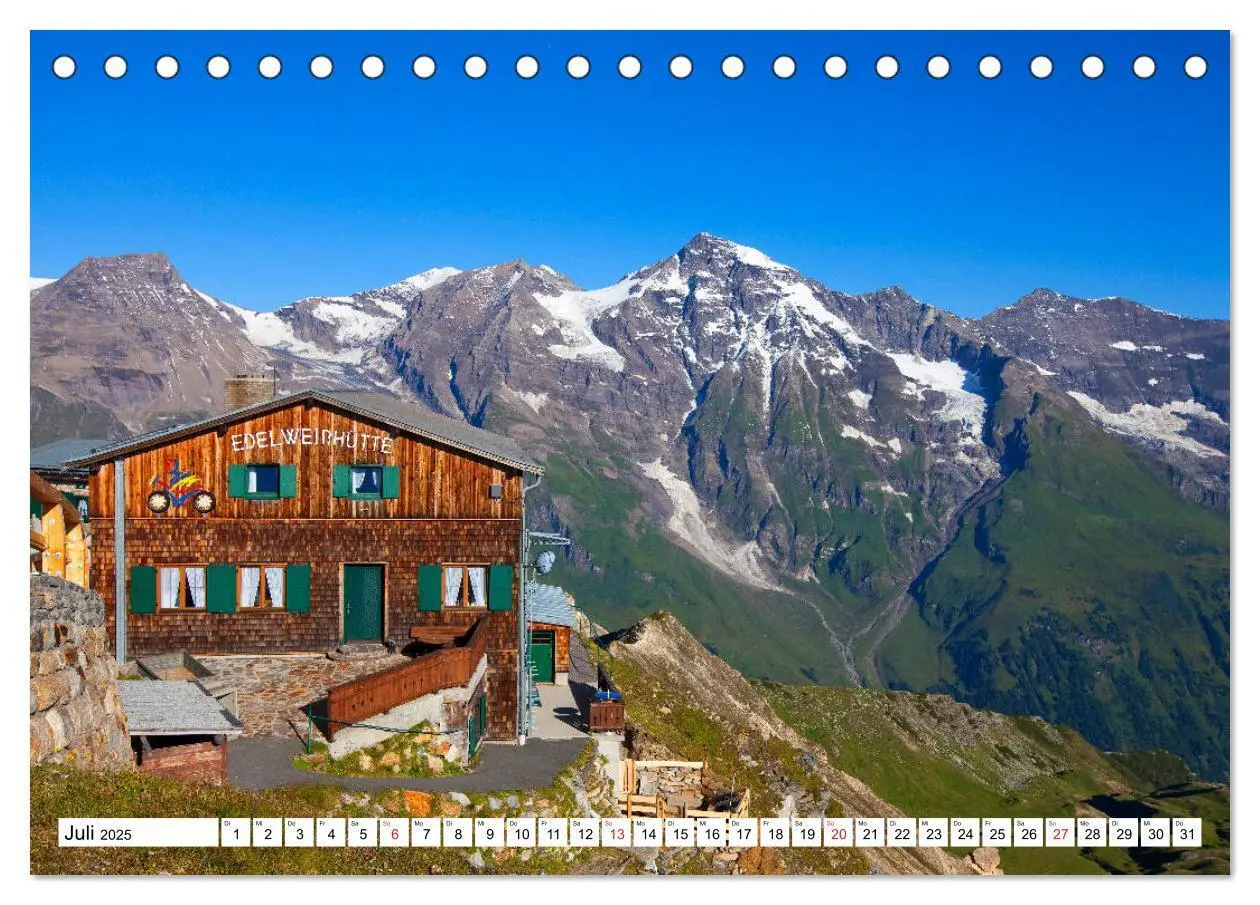 Bild: 9783435165612 | Rund um den Großglockner (Tischkalender 2025 DIN A5 quer), CALVENDO...