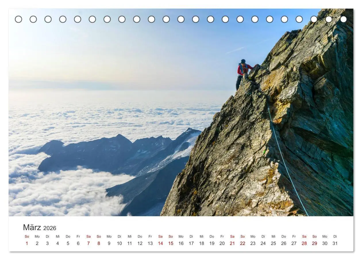 Bild: 9783457565612 | Klettern - Immer weiter hoch hinauf (Tischkalender 2026 DIN A5...