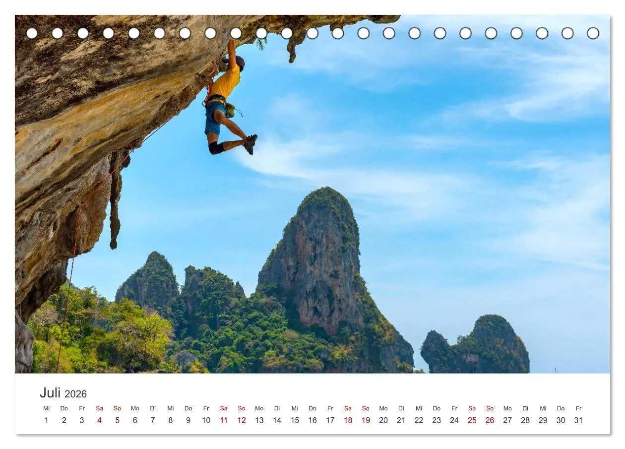 Bild: 9783457565612 | Klettern - Immer weiter hoch hinauf (Tischkalender 2026 DIN A5...