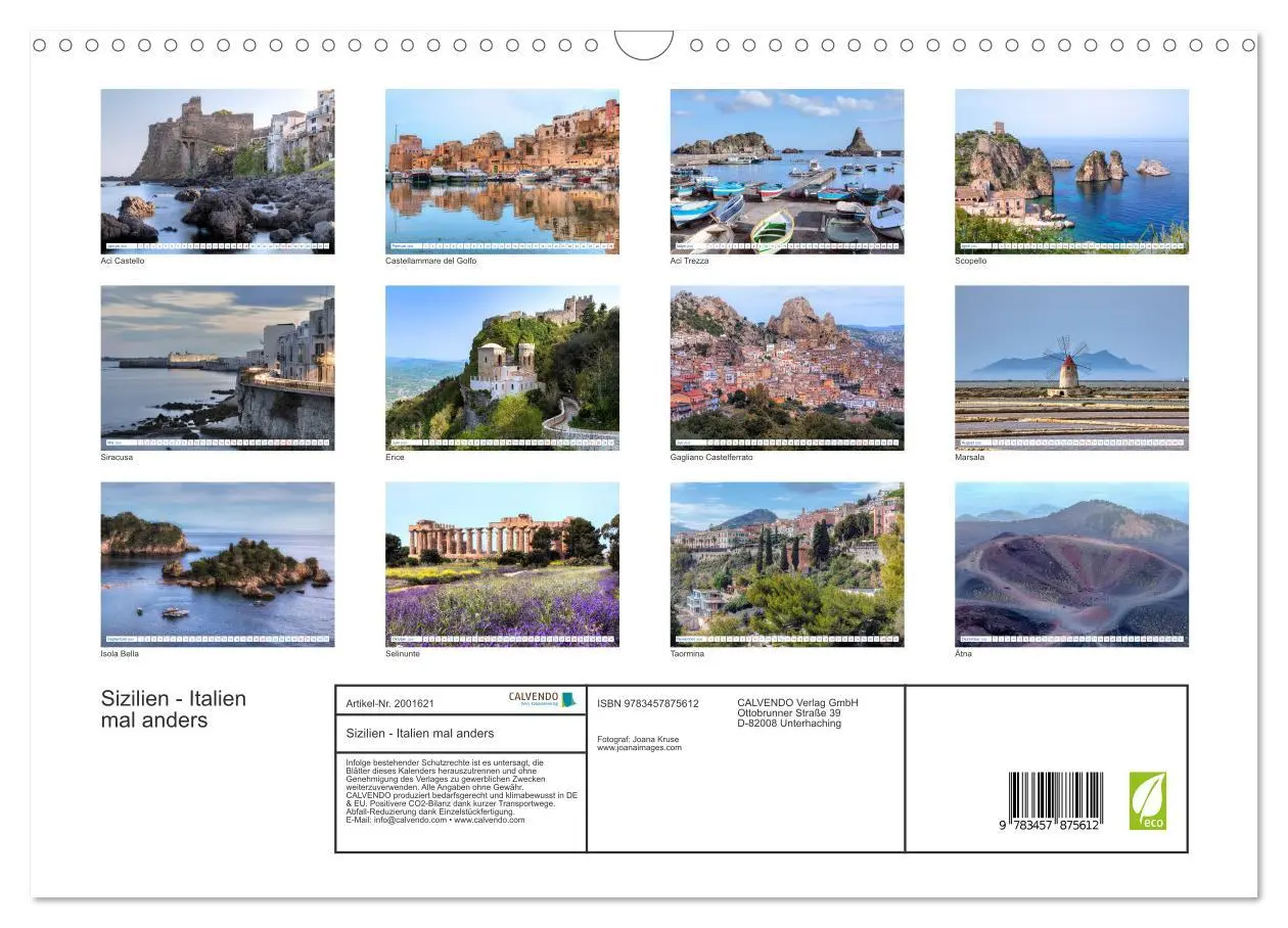 Bild: 9783457875612 | Sizilien - Italien mal anders (Wandkalender 2026 DIN A3 quer),...