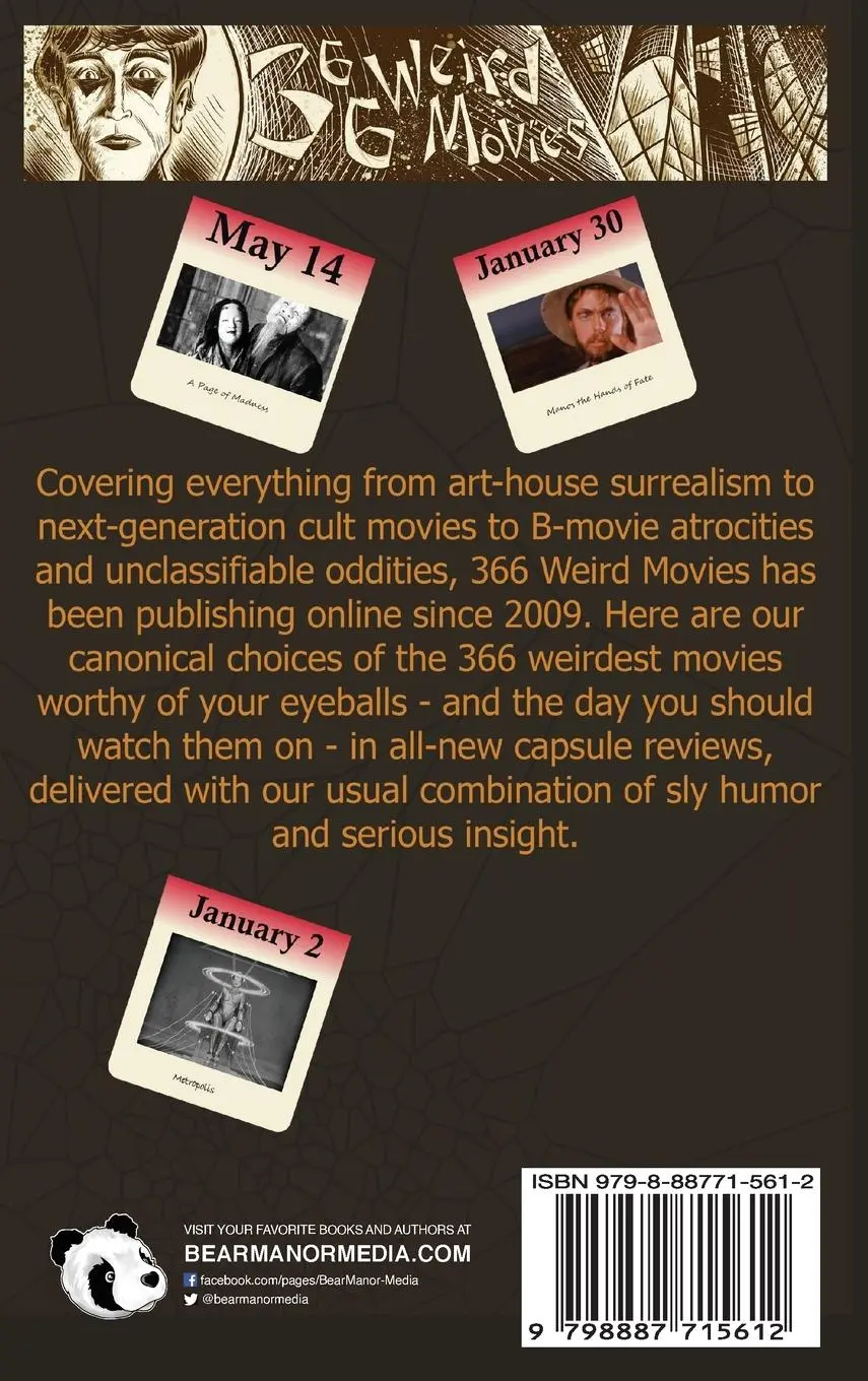 Rückseite: 9798887715612 | 366 Weird Movies Guide Volume 1 | Gregory J. Smalley | Buch | Englisch