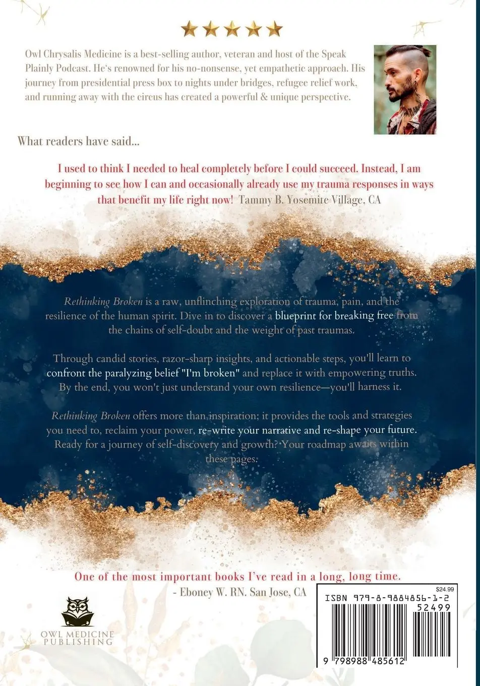 Rückseite: 9798988485612 | Rethinking Broken | Owl C Medicine | Taschenbuch | Englisch | 2023