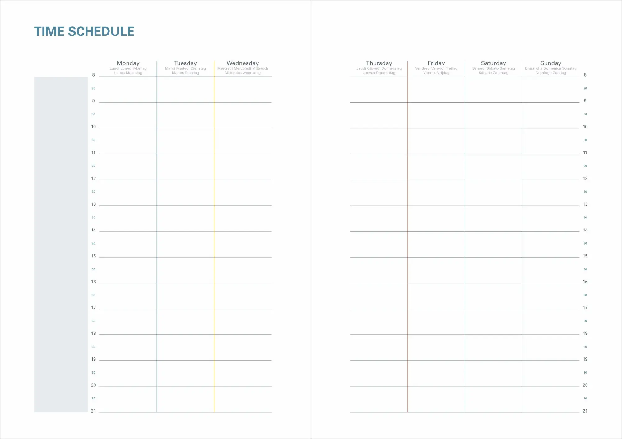 Bild: 3371010535712 | PLAN WEEK 1624 ML Pastel rosa El 2027 | Kalender im Schreibtischformat