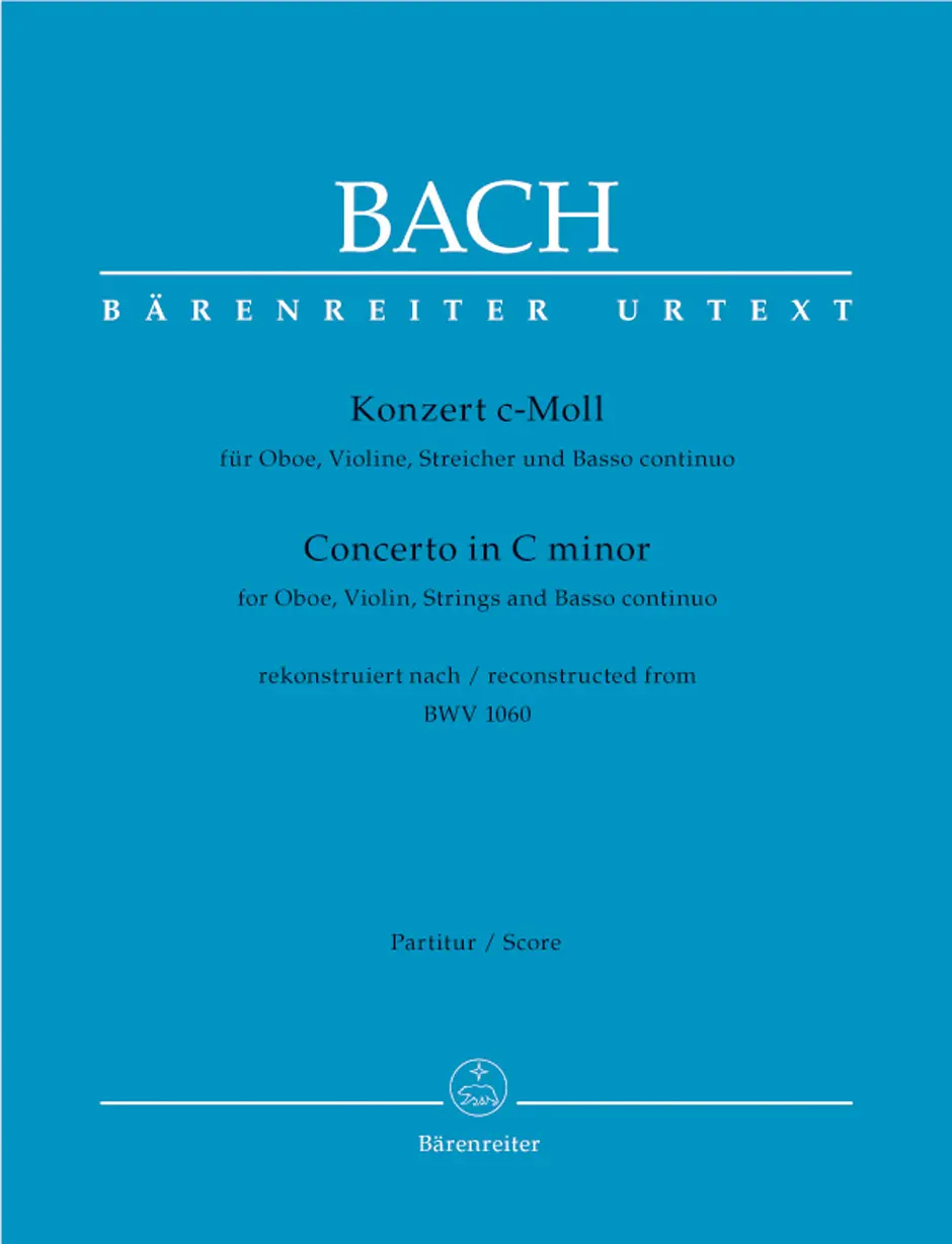 Cover: 9790006465712 | Concerto in C minor BWV1060 | Full Score | Johann Sebastian Bach