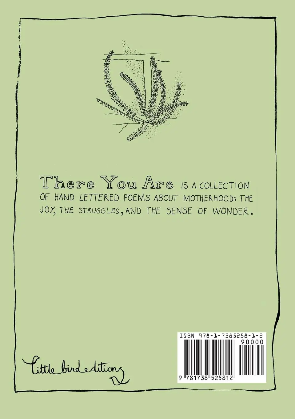 Rückseite: 9781738525812 | There You Are | hand-lettered poems about motherhood | Elisabeth Pike