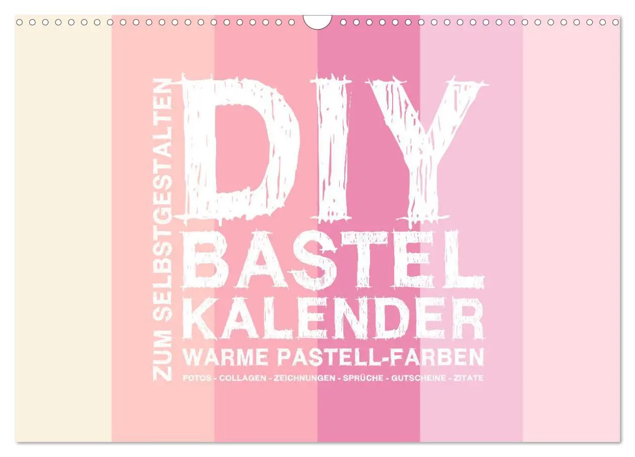 Cover: 9783435215812 | DIY Bastel-Kalender -Warme Pastell Farben- Zum Selbstgestalten...