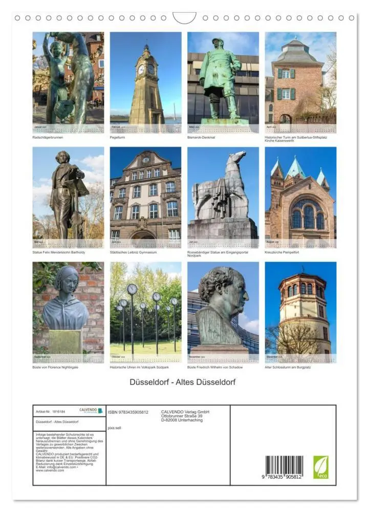 Bild: 9783435905812 | Düsseldorf - Altes Düsseldorf (Wandkalender 2025 DIN A3 hoch),...