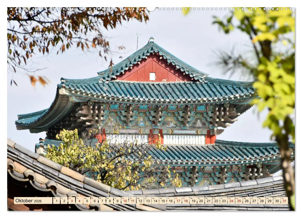 Bild: 9783457305812 | Südkoreas Herbstfärbung (hochwertiger Premium Wandkalender 2026 DIN...