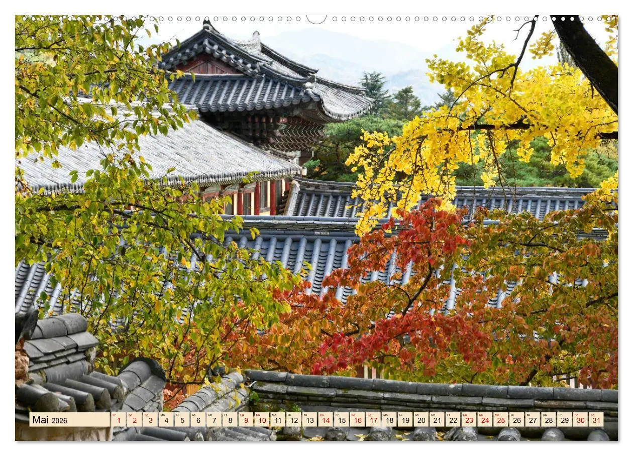Bild: 9783457305812 | Südkoreas Herbstfärbung (hochwertiger Premium Wandkalender 2026 DIN...