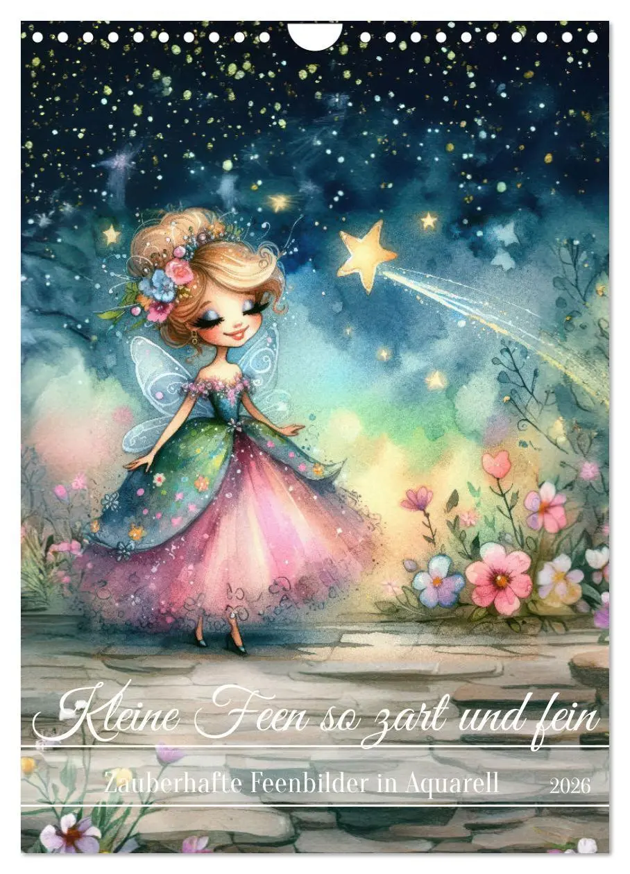 Cover: 9783516255812 | Kleine Feen so zart und fein (Wandkalender 2026 DIN A4 hoch),...
