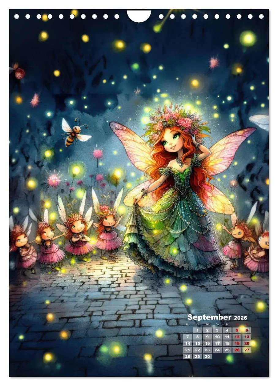 Bild: 9783516255812 | Kleine Feen so zart und fein (Wandkalender 2026 DIN A4 hoch),...