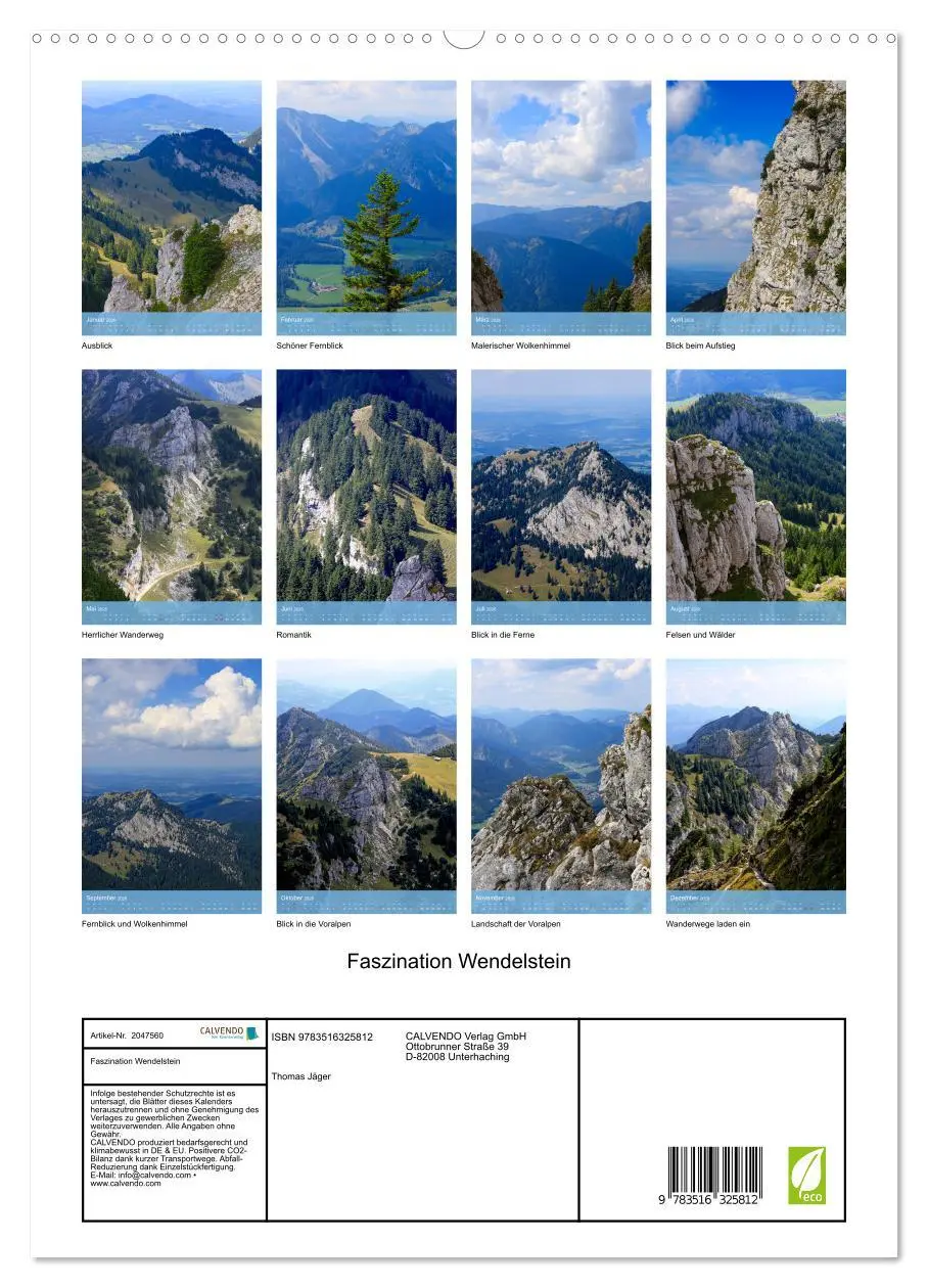 Bild: 9783516325812 | Faszination Wendelstein (hochwertiger Premium Wandkalender 2026 DIN...