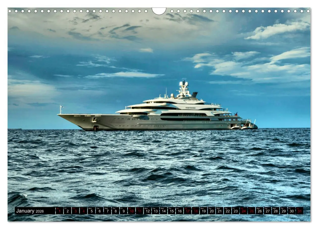 Bild: 9783516565812 | SUPERYACHTS (Wall Calendar 2026 DIN A3 landscape), CALVENDO 12...