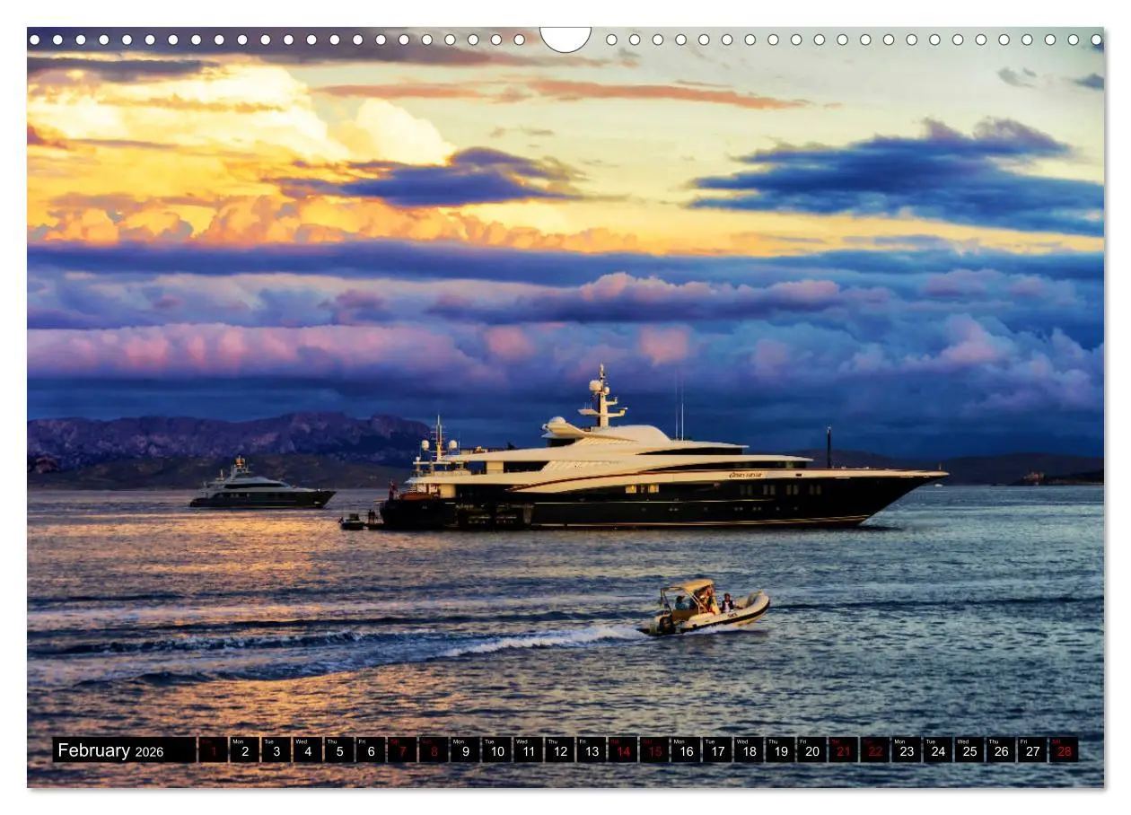 Bild: 9783516565812 | SUPERYACHTS (Wall Calendar 2026 DIN A3 landscape), CALVENDO 12...