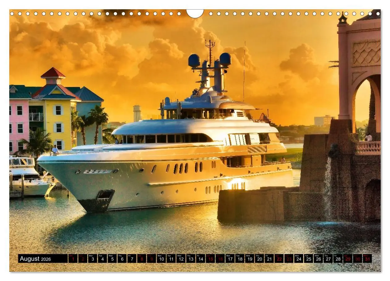 Bild: 9783516565812 | SUPERYACHTS (Wall Calendar 2026 DIN A3 landscape), CALVENDO 12...