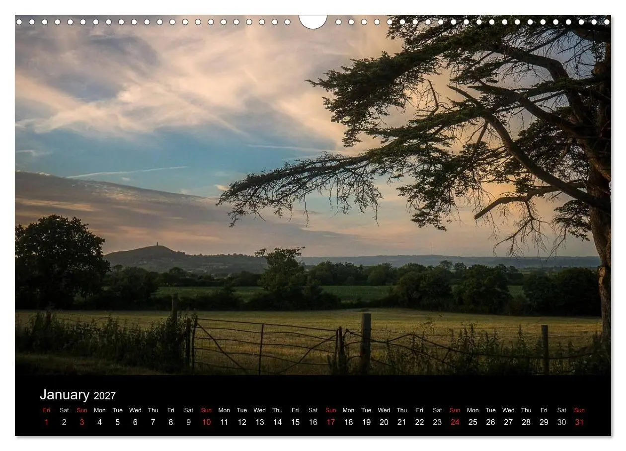Bild: 9783569965812 | Glastonbury Tor (Wall Calendar 2027 DIN A3 landscape), CALVENDO 12...