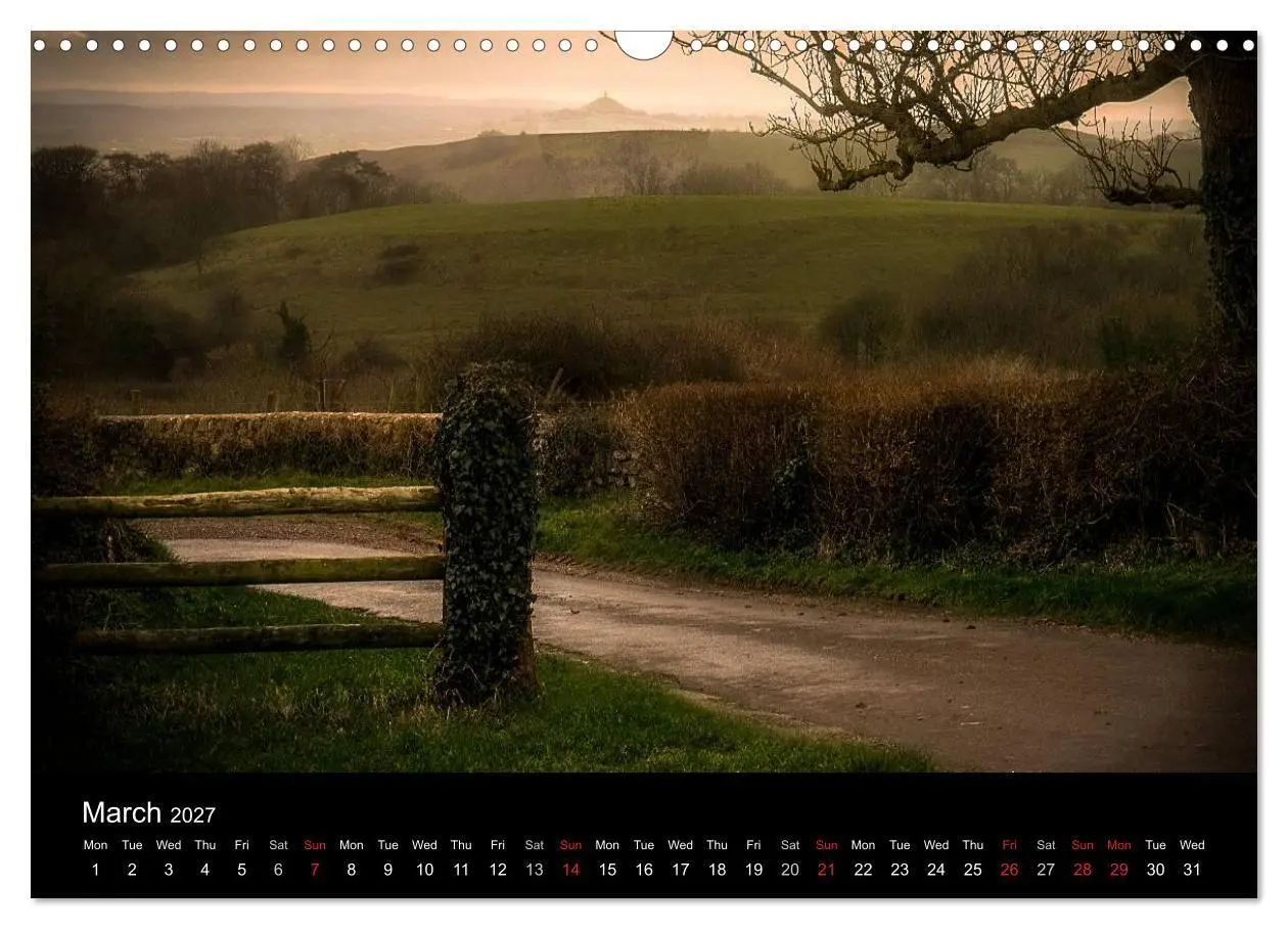 Bild: 9783569965812 | Glastonbury Tor (Wall Calendar 2027 DIN A3 landscape), CALVENDO 12...