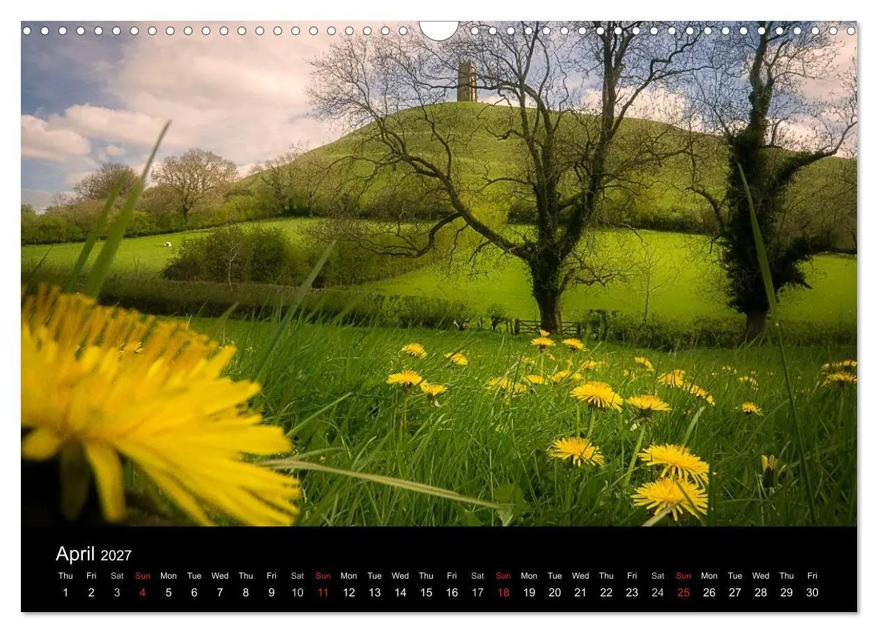 Bild: 9783569965812 | Glastonbury Tor (Wall Calendar 2027 DIN A3 landscape), CALVENDO 12...