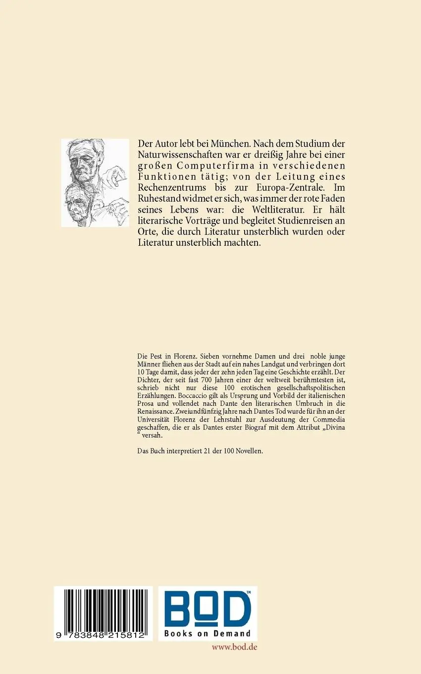 Rückseite: 9783848215812 | Boccaccio - Decameron - erotische Novellen - Interpretation | Kölsch