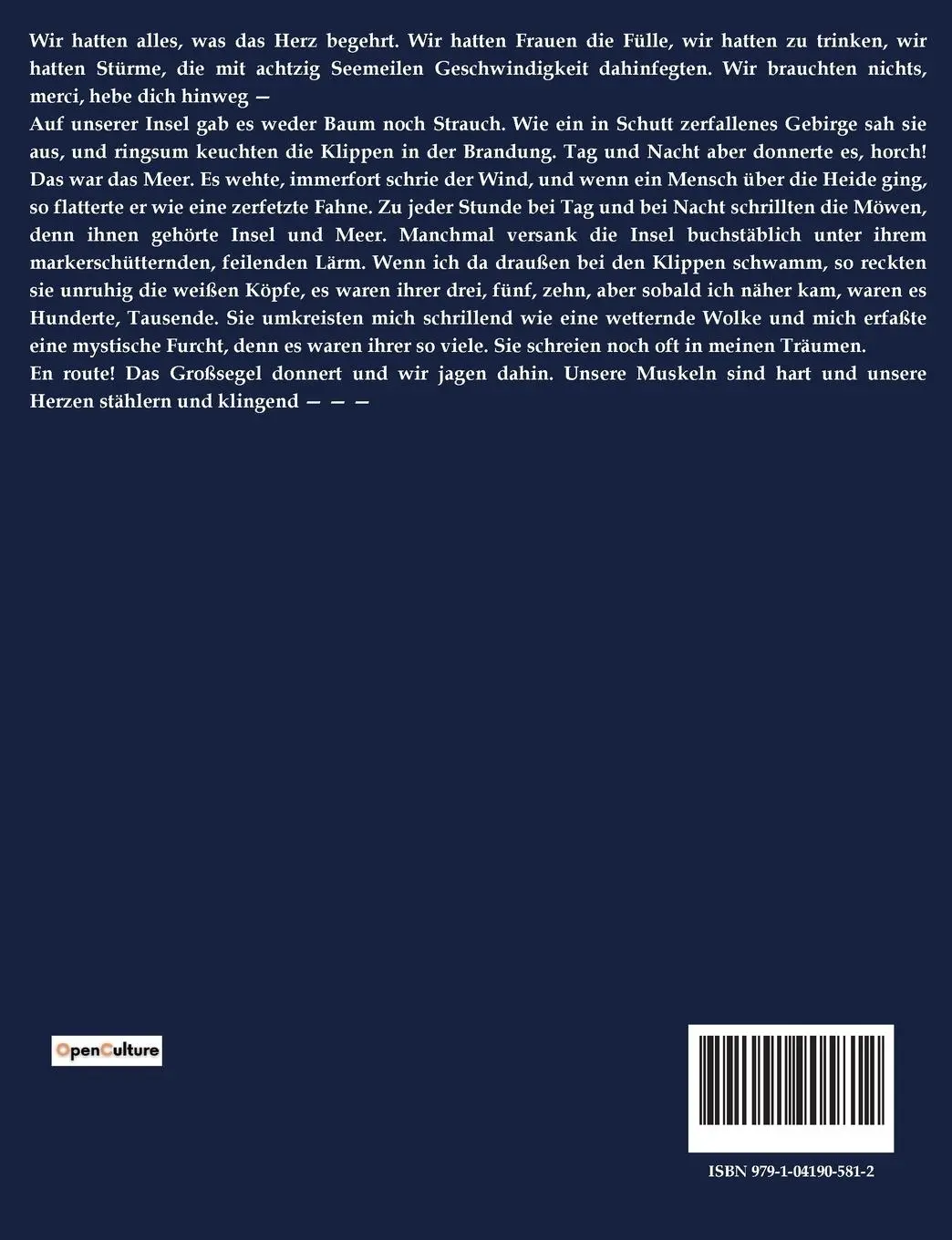 Rückseite: 9791041905812 | DAS MEER | Bernhard Kellermann | Taschenbuch | 224 S. | Deutsch | 2023