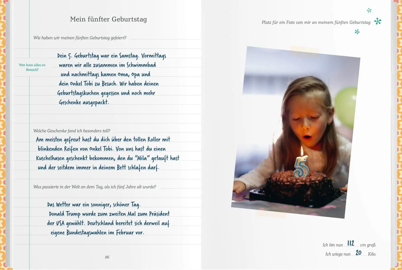 Bild: 4251693905912 | Mama und Papa erzählen über dich | Elma Van Vliet | Notizbuch | 176 S.