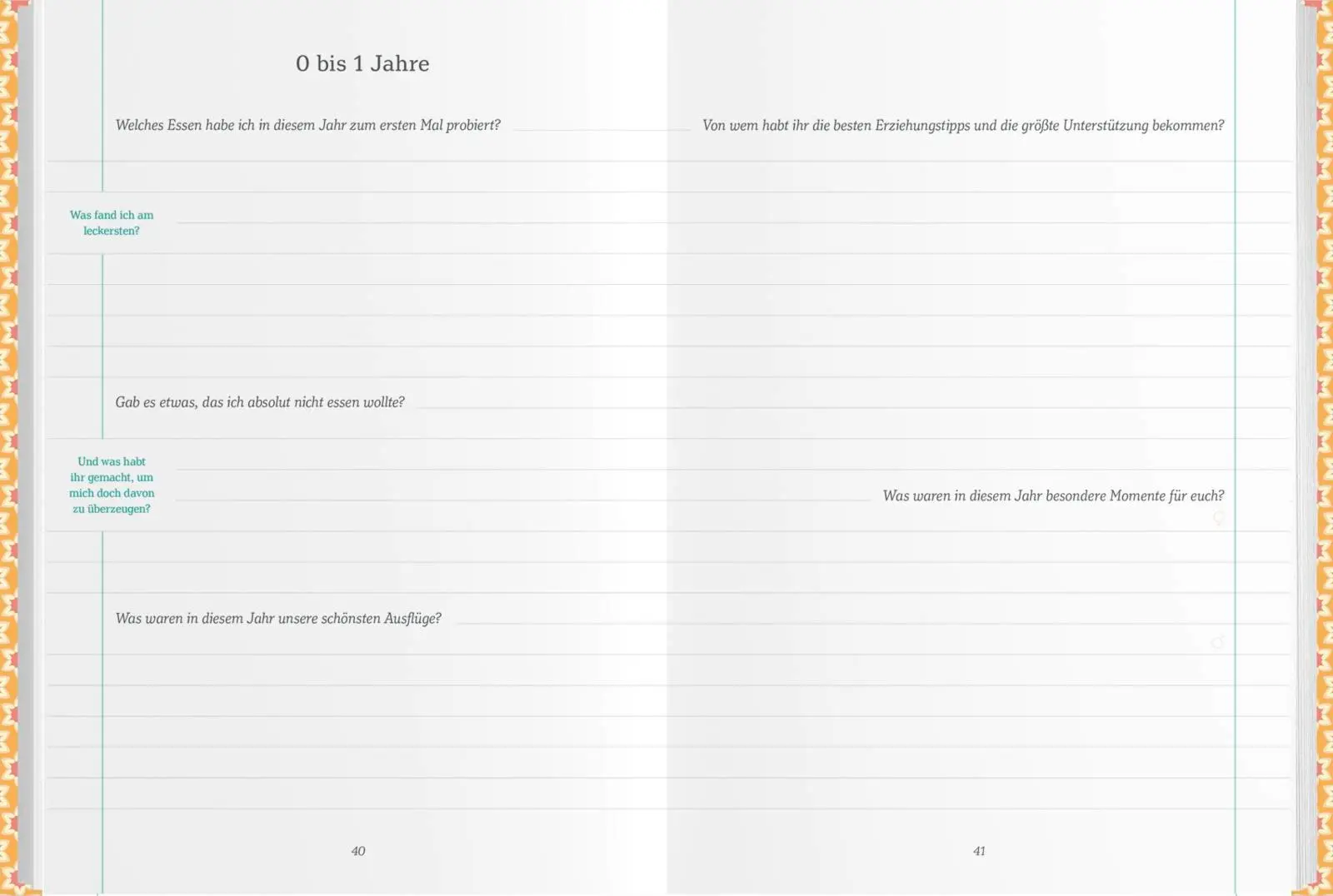 Bild: 4251693905912 | Mama und Papa erzählen über dich | Elma Van Vliet | Notizbuch | 176 S.